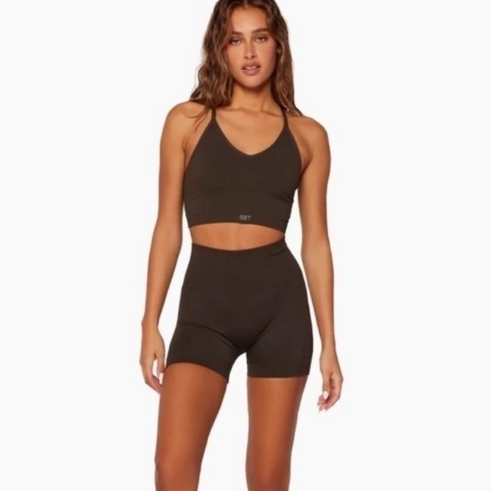 Brown Set Shorts